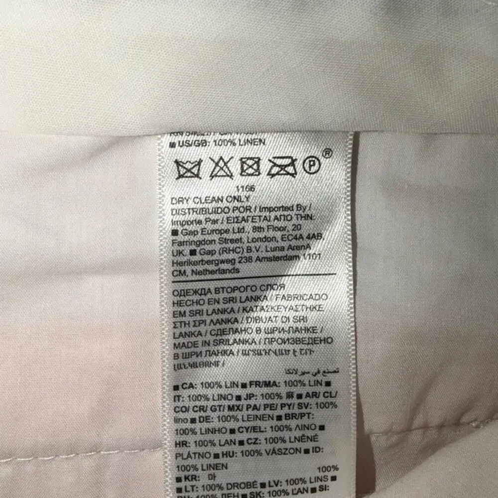 Banana Republic 100% Linen Salmon colored wide leg pants euc 6